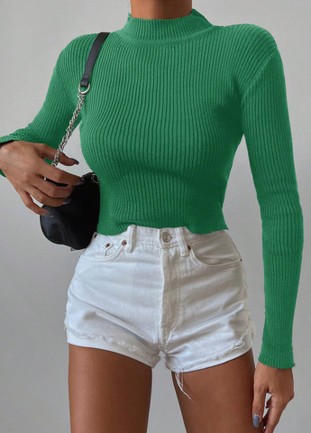 Зеленый демисезонный джемпер джемпер SHEIN