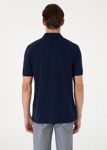 Темно-синяя футболка-поло для мужчин Pierre Cardin однотонная