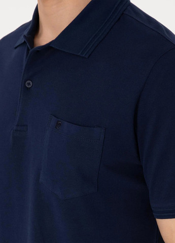 Темно-синяя футболка-поло для мужчин Pierre Cardin однотонная