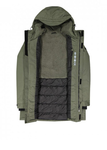 Оливковая (хаки) зимняя куртка 33k2207-e319 CMP Parka Fix Hood