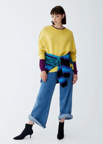 Желтый демисезонный джемпер джемпер Pull & Bear