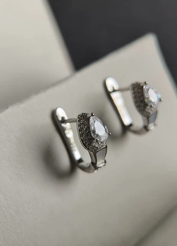 Серьги Silver Flame (350941278)