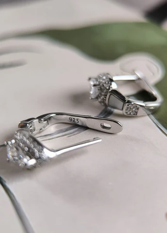Серьги Silver Flame (350941278)