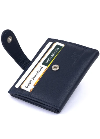 Жіночий шкіряний гаманець-візитниця 10х8,3х1,5 см st leather (252134156)