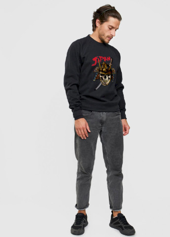 Чорний світшот чоловічий YAPPI малюнок (251424278)