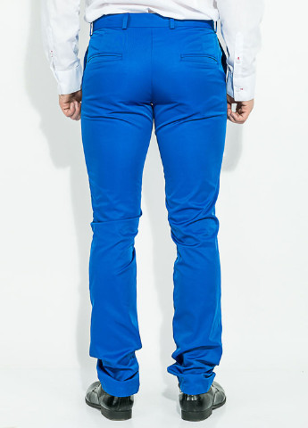 Сине-желтые кэжуал демисезонные прямые брюки Time of Style