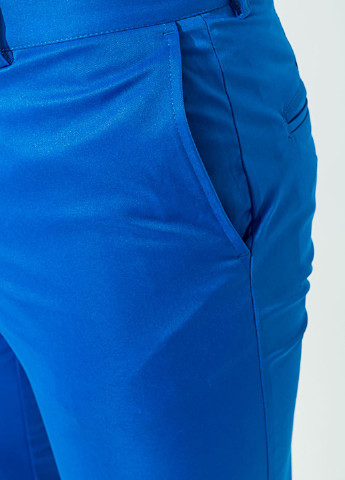 Сине-желтые кэжуал демисезонные прямые брюки Time of Style