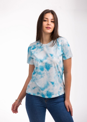 Синяя всесезон футболка женская Наталюкс 42-2363