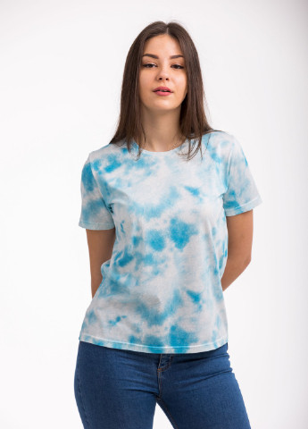 Синя всесезон футболка жіноча Наталюкс 42-2363