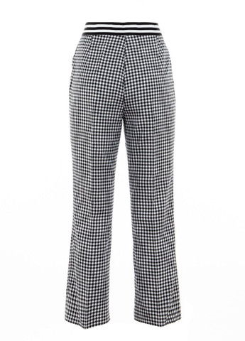 Черно-белые кэжуал демисезонные прямые брюки Liu Jo