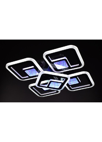 Люстра потолочная LED с пультом A2720/4+1S-3D-bk Черный 10х40х40 см. Sunnysky (253628827)