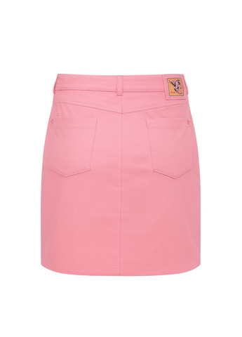 Розовая кэжуал однотонная юбка Sassofono карандаш