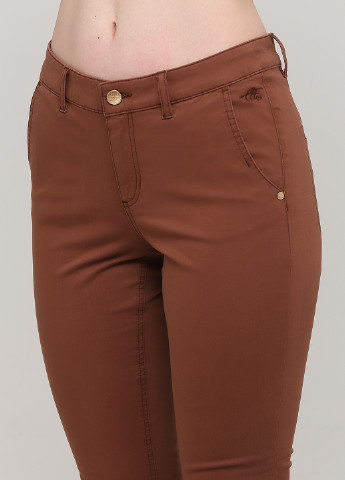 Светло-коричневые кэжуал демисезонные зауженные брюки Atelier Femme