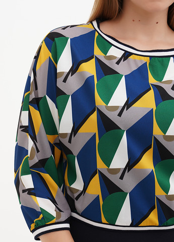 Синій демісезонний комплект (сукня, блуза) Sassofono Club