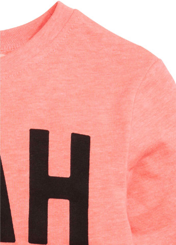 Реглан H&M з довгим рукавом рожевий кежуал