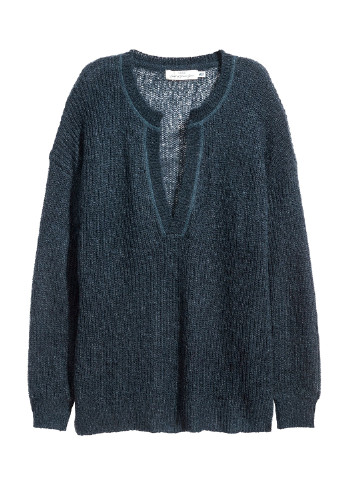 Темно-синій демісезонний пуловер пуловер H&M