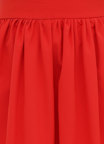 Красная кэжуал однотонная юбка Laura Bettini клешированная