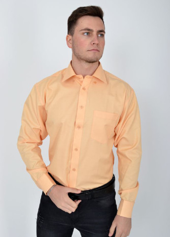 Песочная кэжуал рубашка Ager с длинным рукавом