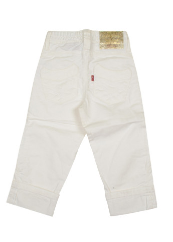 Белые кэжуал демисезонные брюки со средней талией Levis