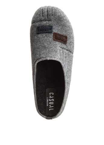 Серые тапочки Casual