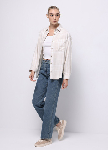 Светло-бежевая кэжуал рубашка в клетку Colin's