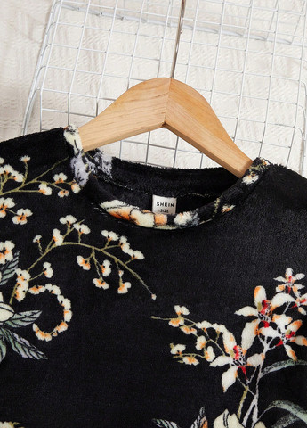 Черная всесезон пижама (лонгслив, брюки) лонгслив + брюки SHEIN