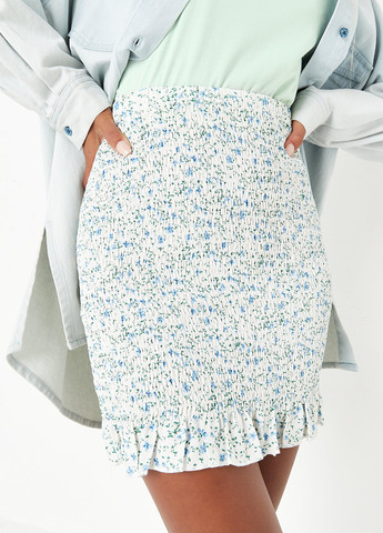 Молочная кэжуал цветочной расцветки юбка Missguided