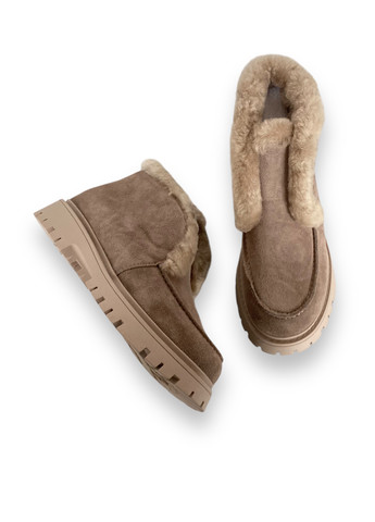 Зимние ботинки ALLSY с мехом из натуральной замши