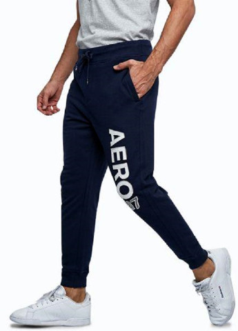Темно-синие спортивные демисезонные джоггеры брюки Aeropostale