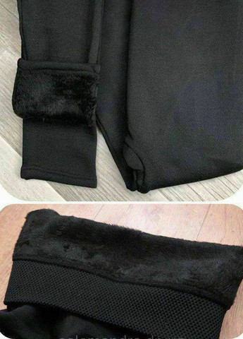 Черные зимние леггинсы No Brand