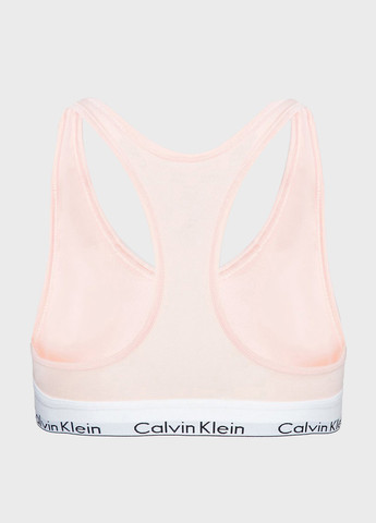 Розовый топ бюстгальтер Calvin Klein без косточек хлопок
