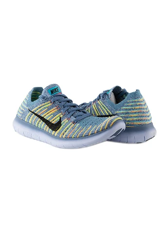 Кросівки WMNS FREE RN FLYKNIT Nike блакитні демісезони (256006506)