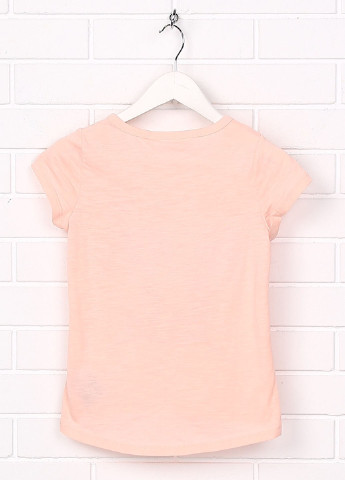 Персиковая летняя футболка с длинным рукавом H&M