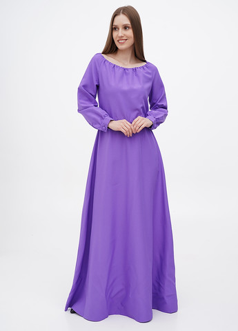 Фіолетова кежуал сукня кльош Rebecca Tatti однотонна