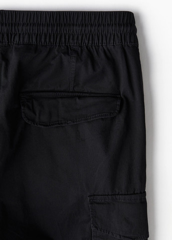 Черные кэжуал демисезонные джоггеры, зауженные, карго брюки H&M