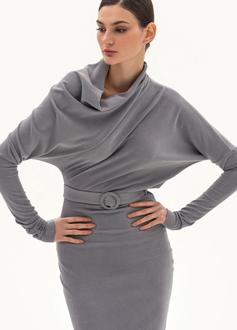 Сіра кежуал сукня силуетна BGL однотонна