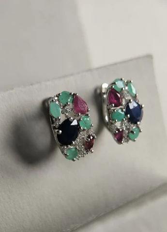 Серьги Silver Flame (353782446)