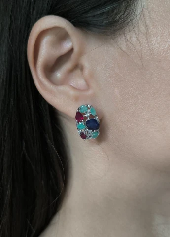Серьги Silver Flame (353782446)