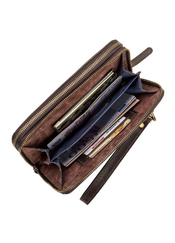 Чоловічий шкіряний клатч 22х13х3,5 см Shvigel (252127067)