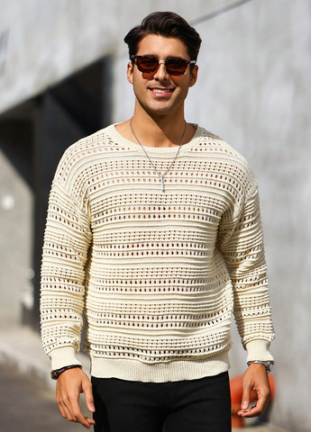 Світло-бежевий демісезонний джемпер джемпер SHEIN