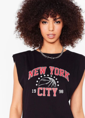 Черное кэжуал платье Nasty Gal однотонное
