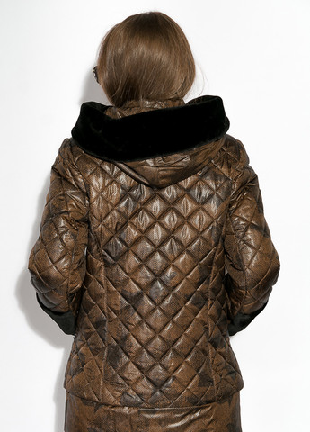 Темно-коричнева зимня куртка Time of Style