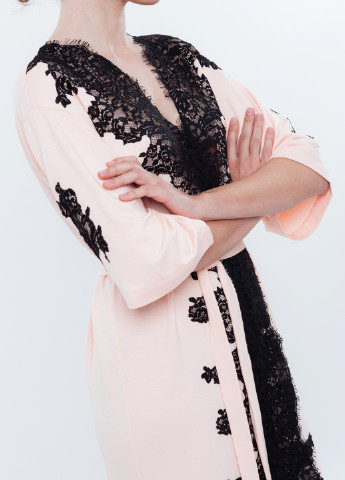 Халат жіночий XXL персиковий 03106 Effetto (254797175)