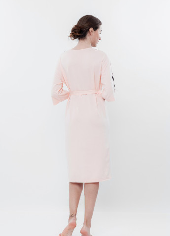 Халат жіночий XXL персиковий 03106 Effetto (254797175)