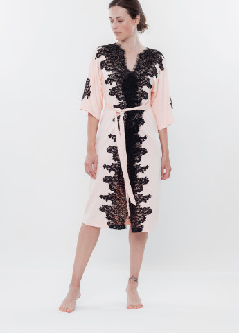 Халат жіночий XXL персиковий 03106 Effetto (254797175)