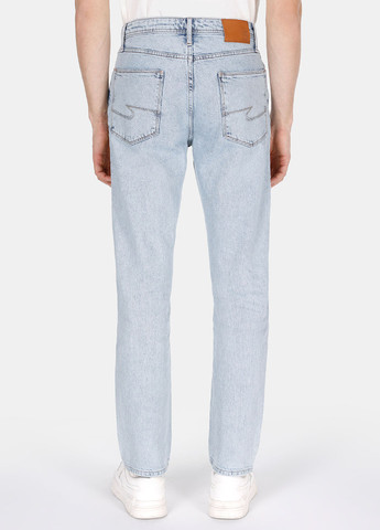 Светло-голубые демисезонные зауженные джинсы Colin's