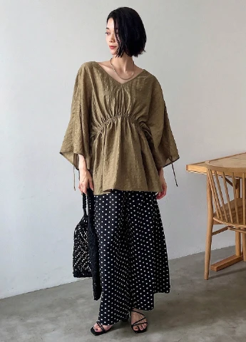 Коричнева блуза SHEIN
