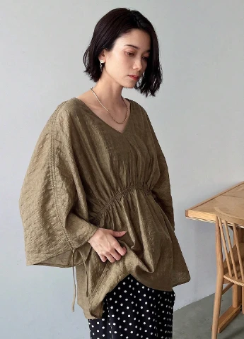 Коричнева блуза SHEIN