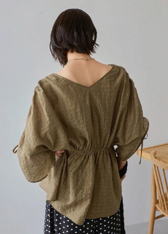 Коричнева блуза SHEIN
