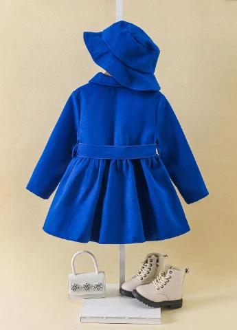Индиго демисезонное Пальто однобортное SHEIN
